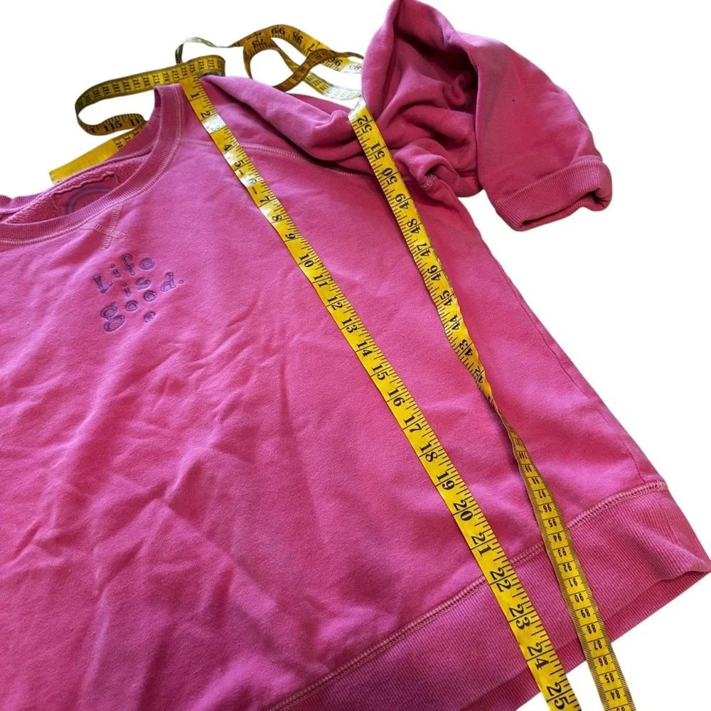 Life is Good Women's Pink Crewneck Sweatshirt - Picture 6 of 11